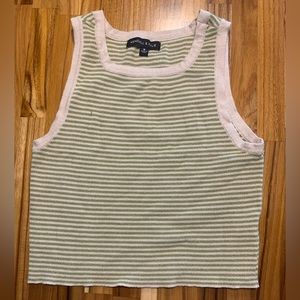 soft stretchy striped tank top